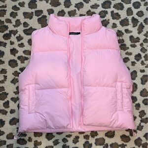 Pink Puffer Vest